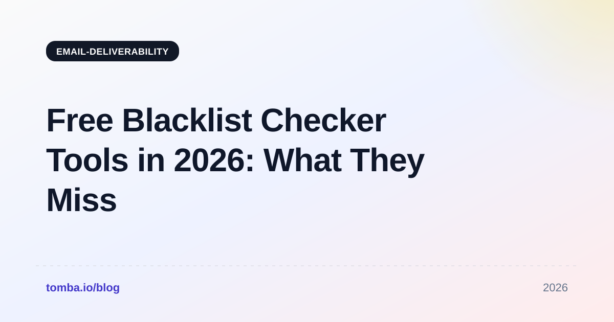 Free Blacklist Checker Tools in 2026: What They Miss