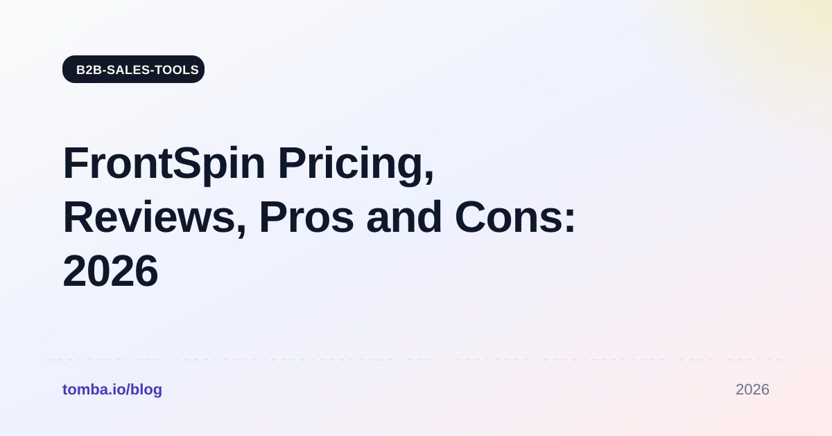 FrontSpin Pricing, Reviews, Pros and Cons: 2026 Buyer Guide