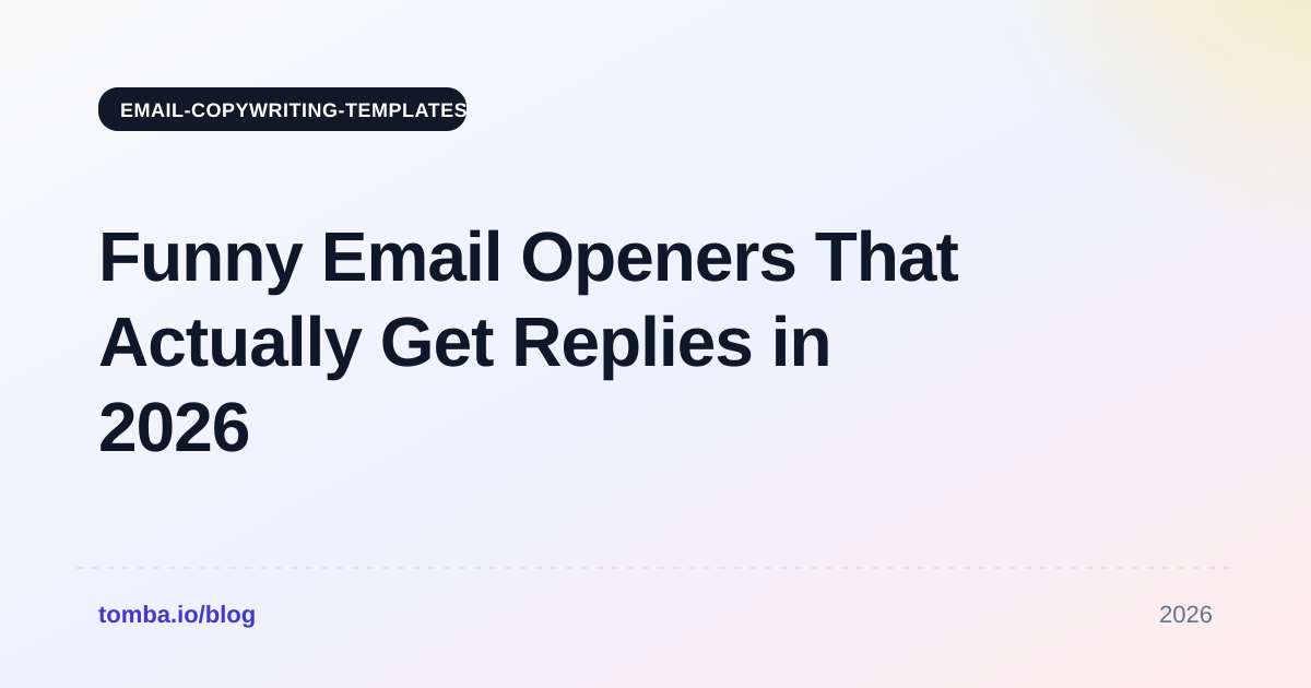 Funny Email Openers That Actually Get Replies in 2026