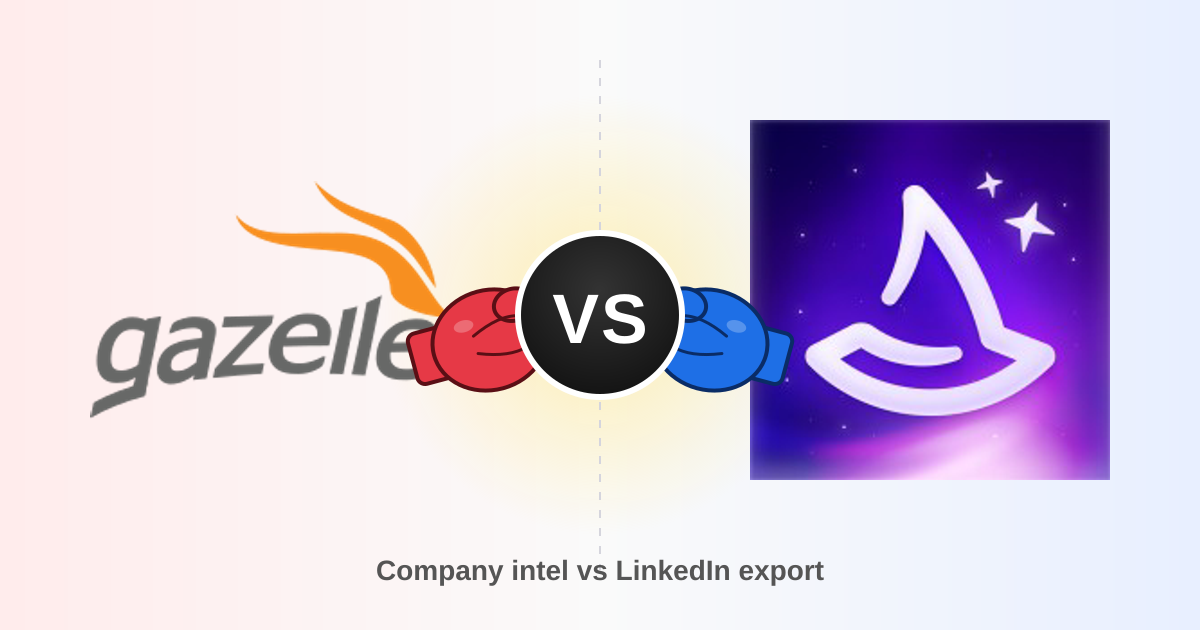 Gazelle vs Wiza (2026): Which B2B Data Tool Should You Buy?