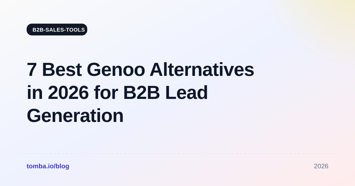 7 Best Genoo Alternatives in 2026 for B2B Lead Generation