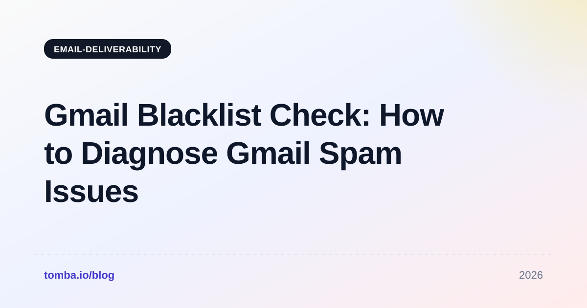 Gmail Blacklist Check: How to Diagnose Gmail Spam Issues