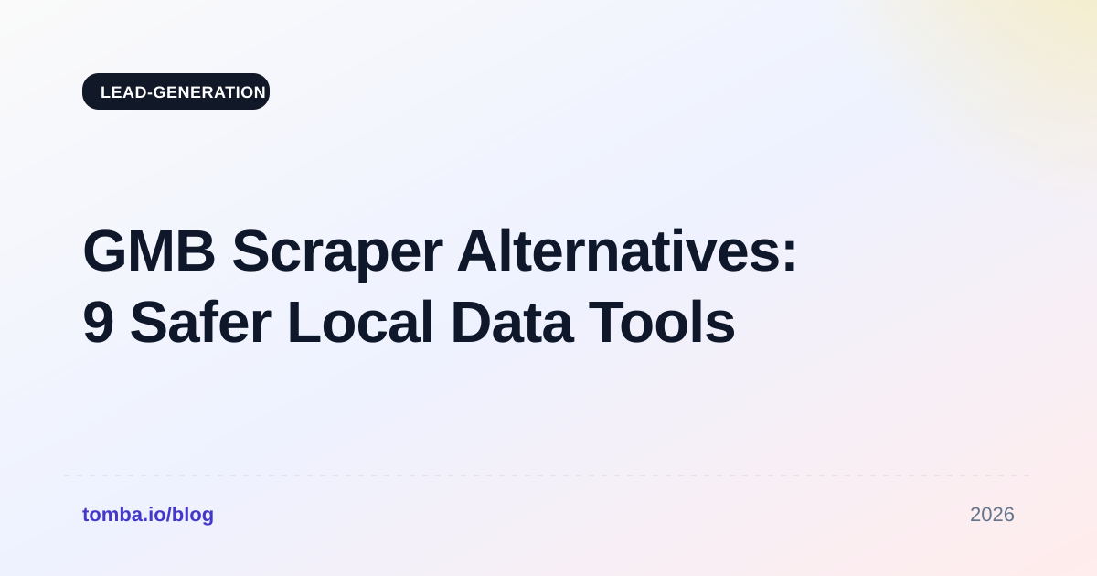 GMB Scraper Alternatives: 9 Safer Local Data Tools