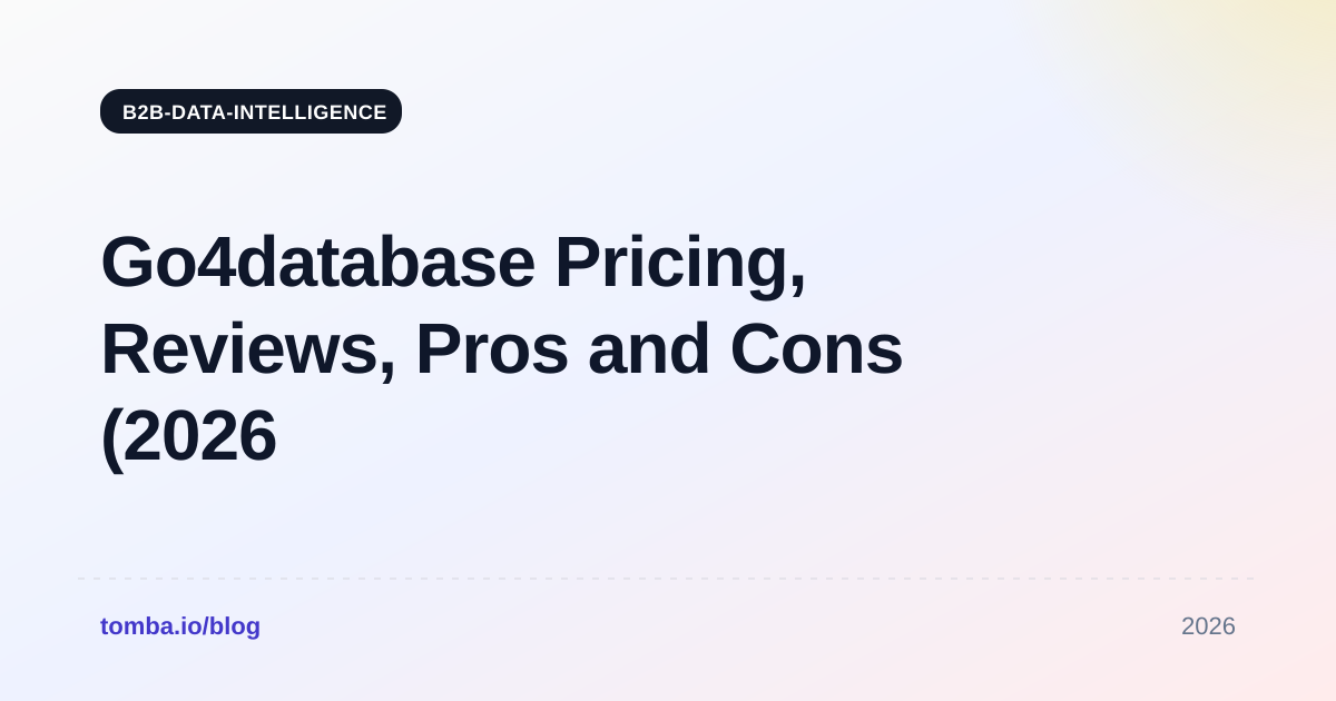 Go4database Pricing Reviews Pros and Cons (2026 Guide)
