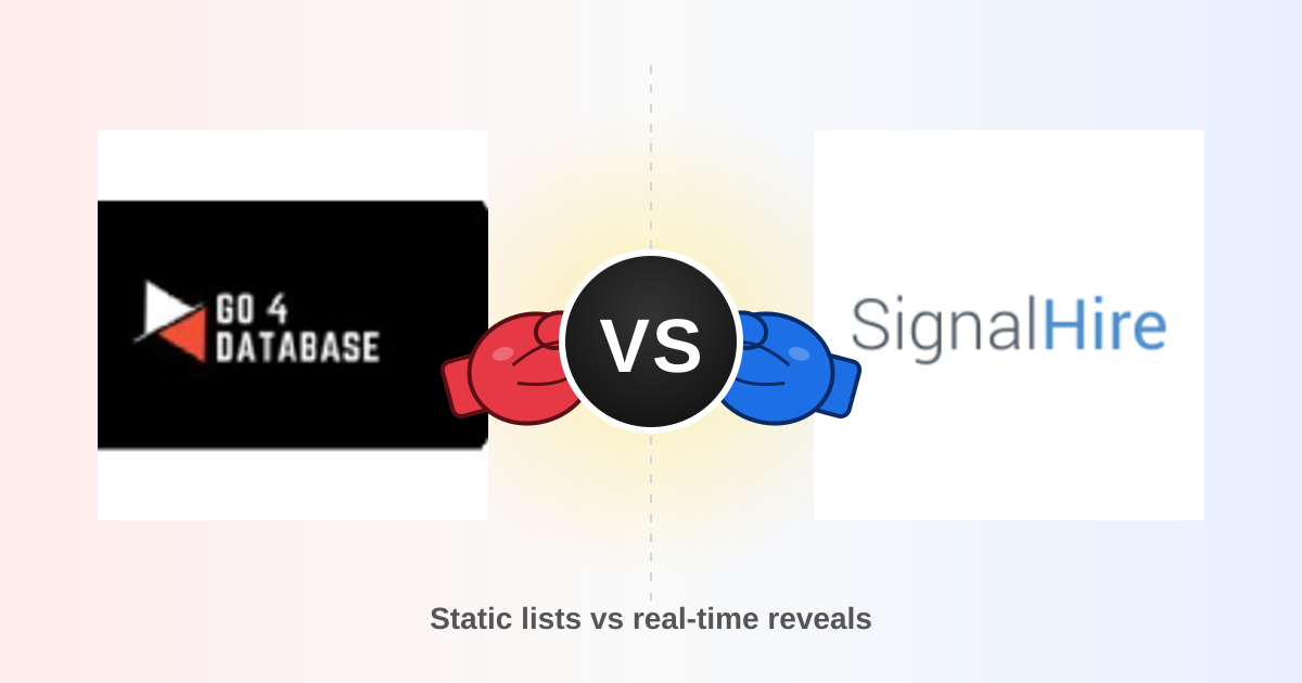 Go4database vs SignalHire (2026): Which B2B Data Tool Wins?