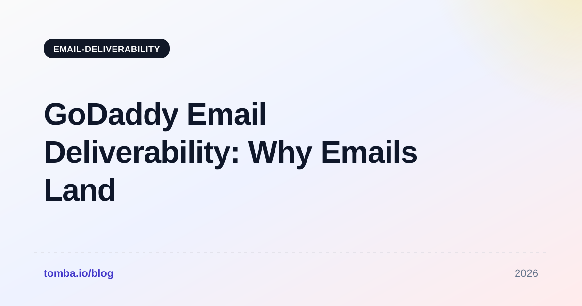GoDaddy Email Deliverability: Why Emails Land in Spam (2026)