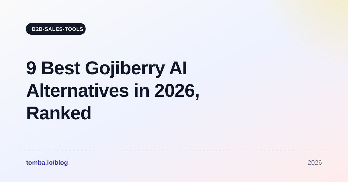 9 Best Gojiberry AI Alternatives in 2026, Ranked by Use Case