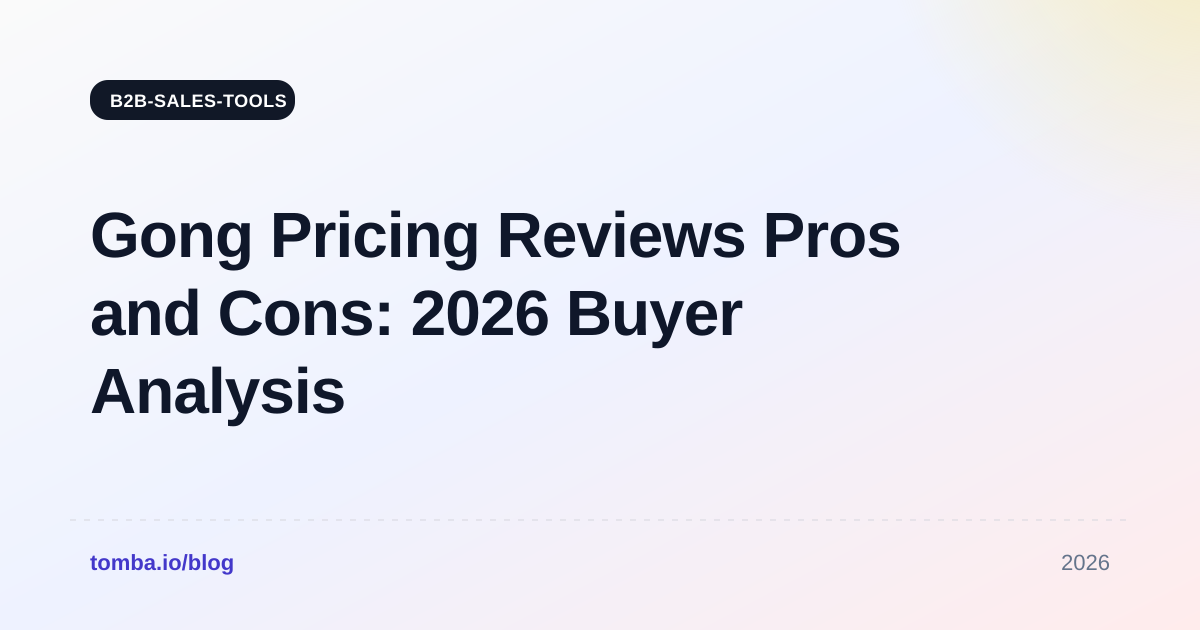 Gong Pricing Reviews Pros and Cons: 2026 Buyer Analysis