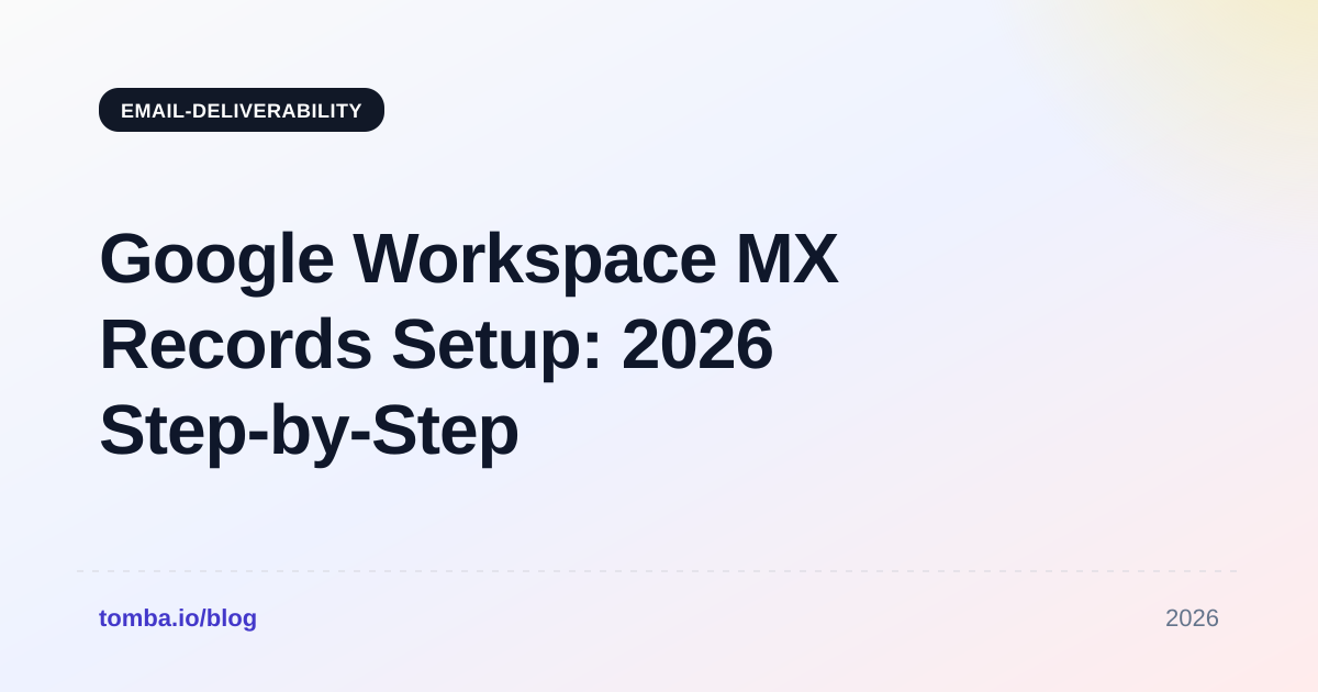 Google Workspace MX Records Setup: 2026 Step-by-Step Guide