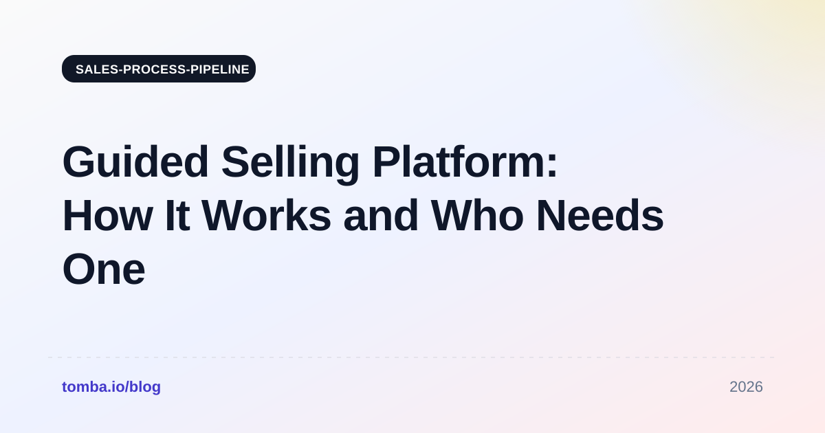 Guided Selling Platform: How It Works and Who Needs One