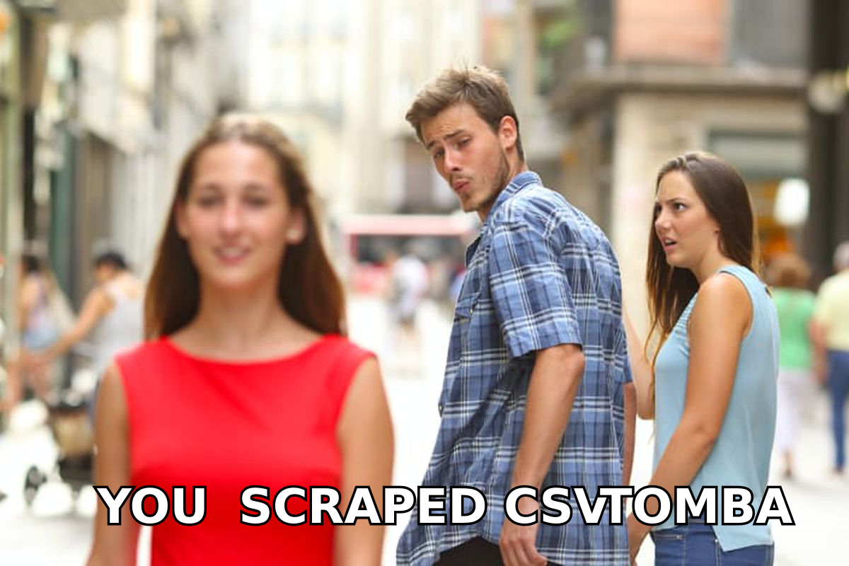 Sales rep abandoning a scraped CSV for a verified list