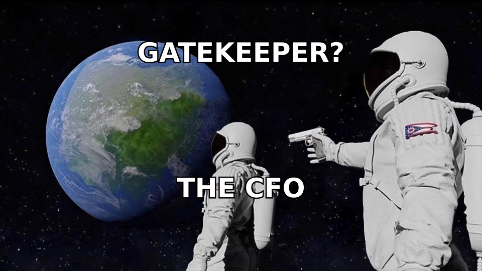 Realizing the chief of staff was the real decision gate all along