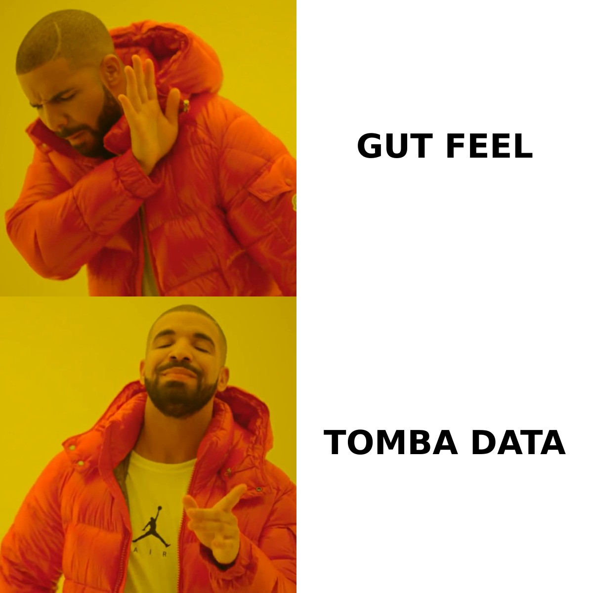 Sales rep choosing verified buying-signal data over gut feeling