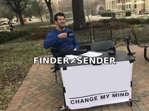 FinalScout vs SalesBlink meme: change my mind, a finder is not a sender