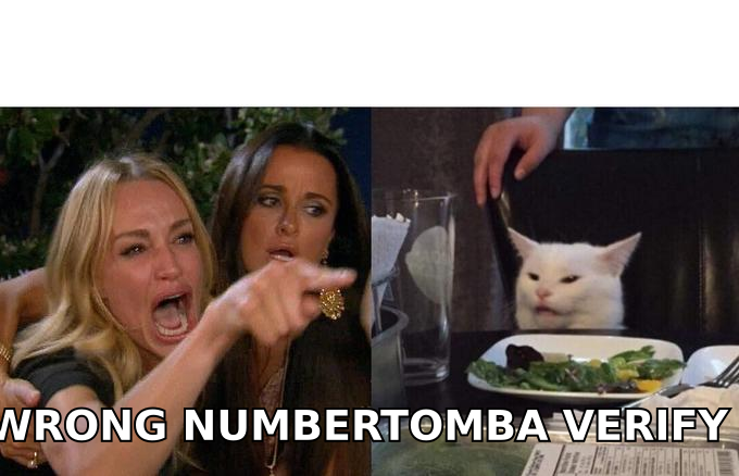 Prospect yelling wrong number at a confused sales rep meme