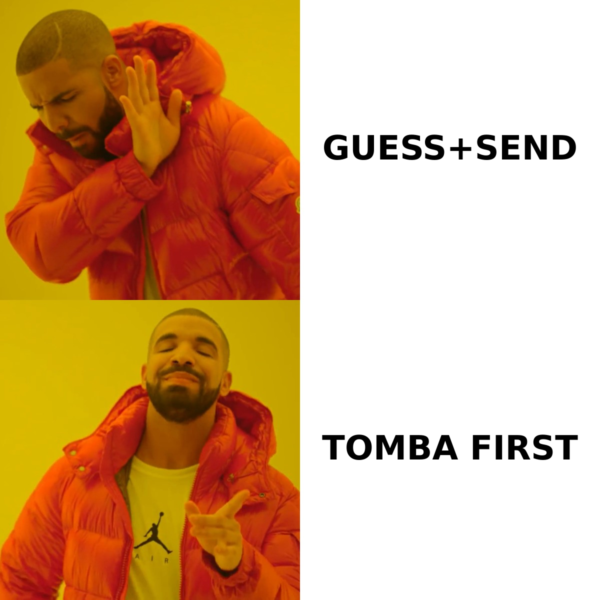 Marketer rejecting guessed email addresses and choosing verified Tomba data