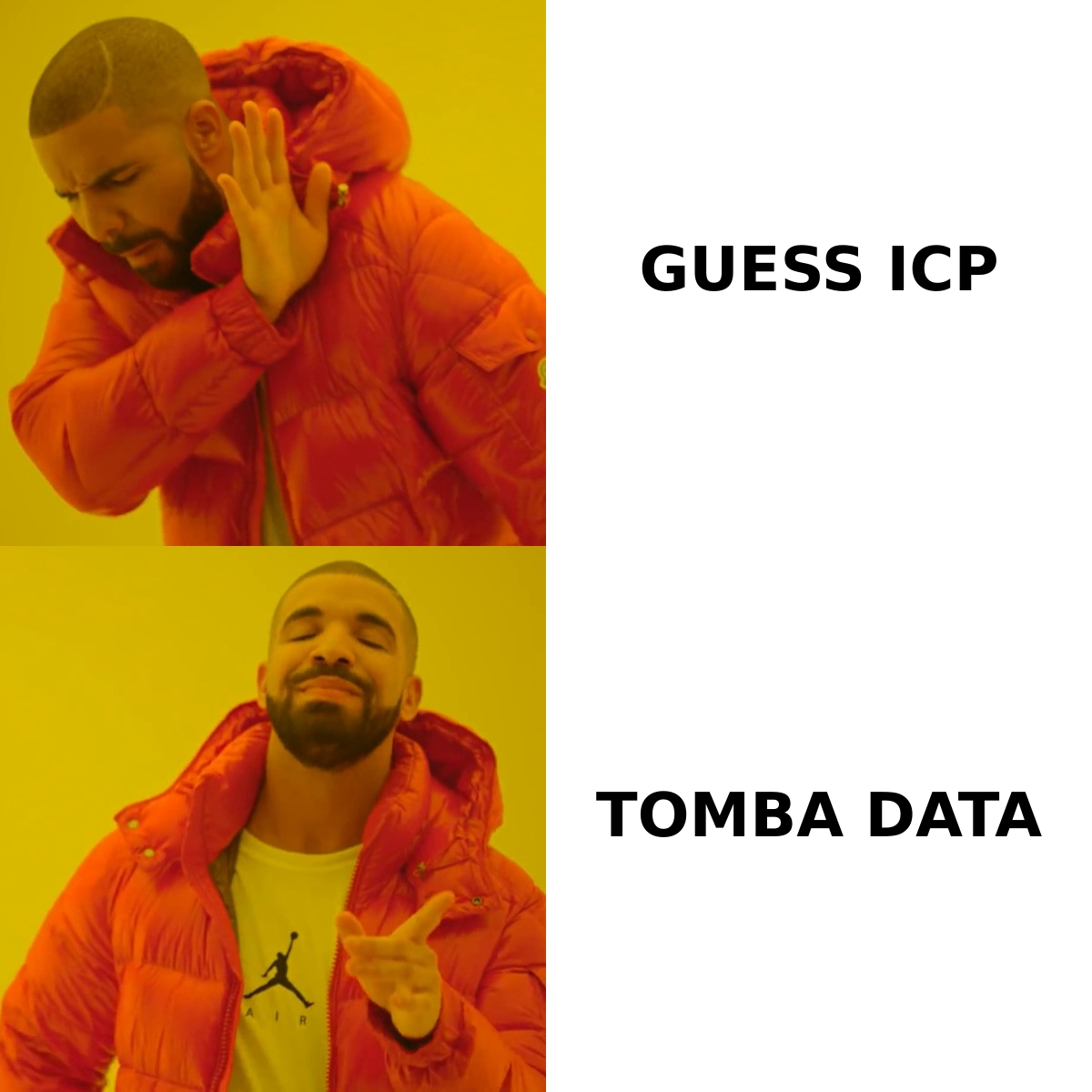 Choosing verified target data over guessed ICP lists
