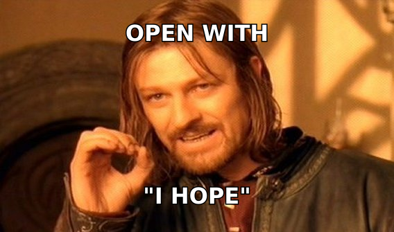 Warning about opening cold emails with hope-this-finds-you-well