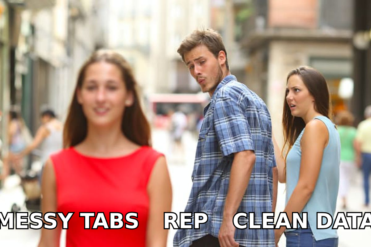 Sales rep walking away from a messy spreadsheet toward clean verified contact data