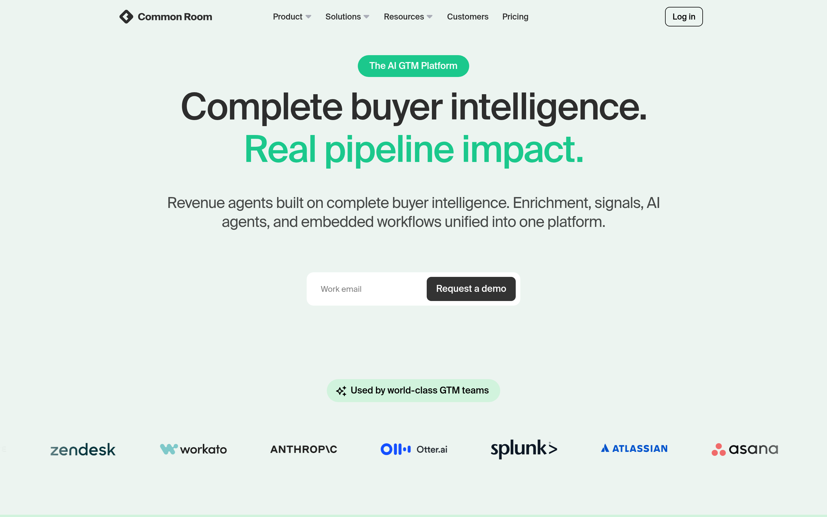 Common Room website screenshot — product, features and pricing