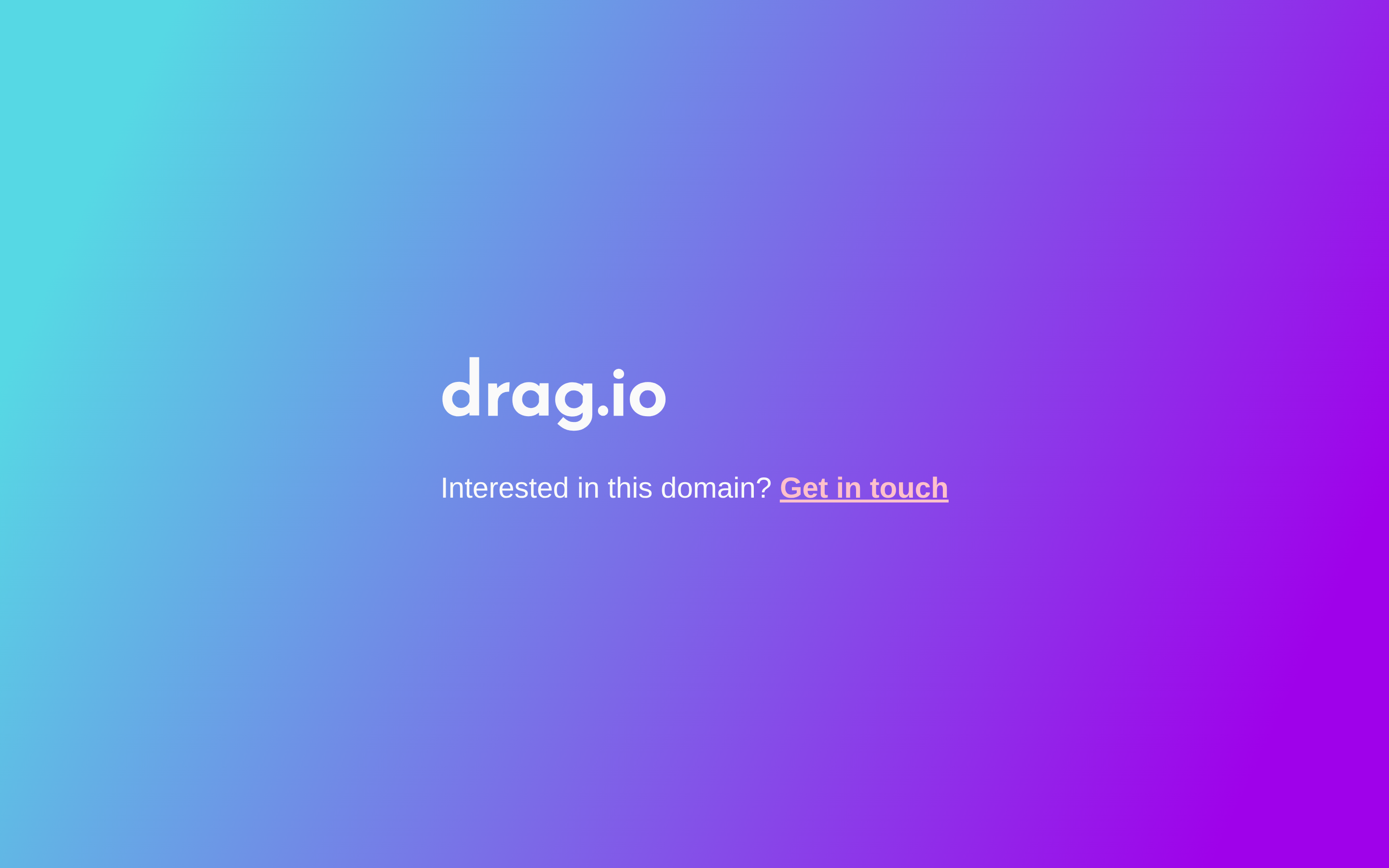 Drag website screenshot — product, features and pricing