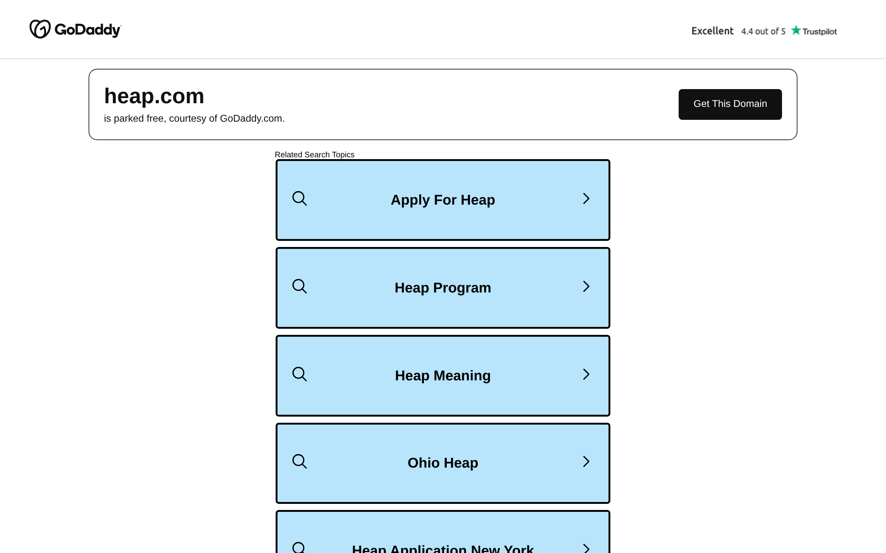 Heap website screenshot — product, features and pricing