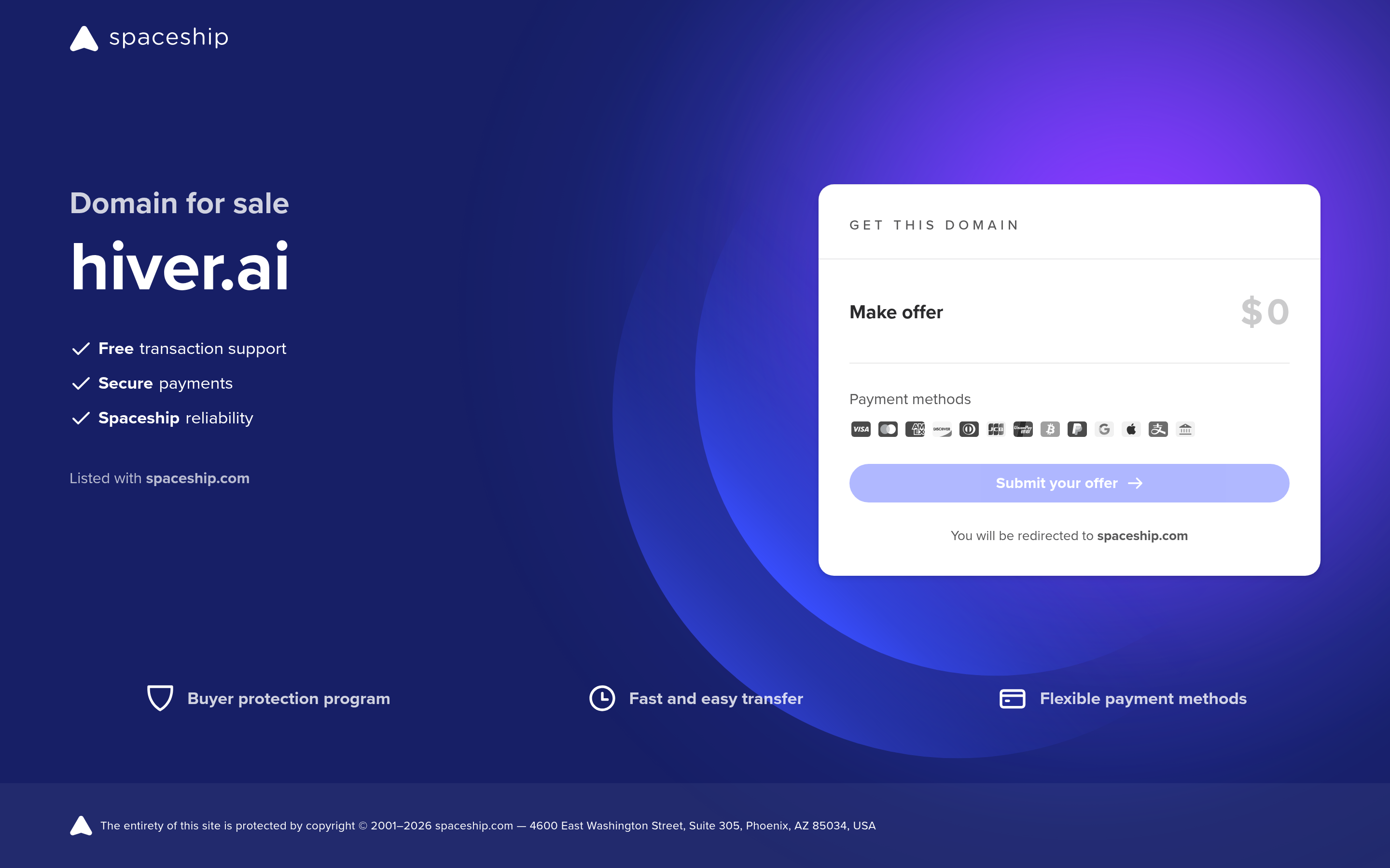 Hiver website screenshot — product, features and pricing