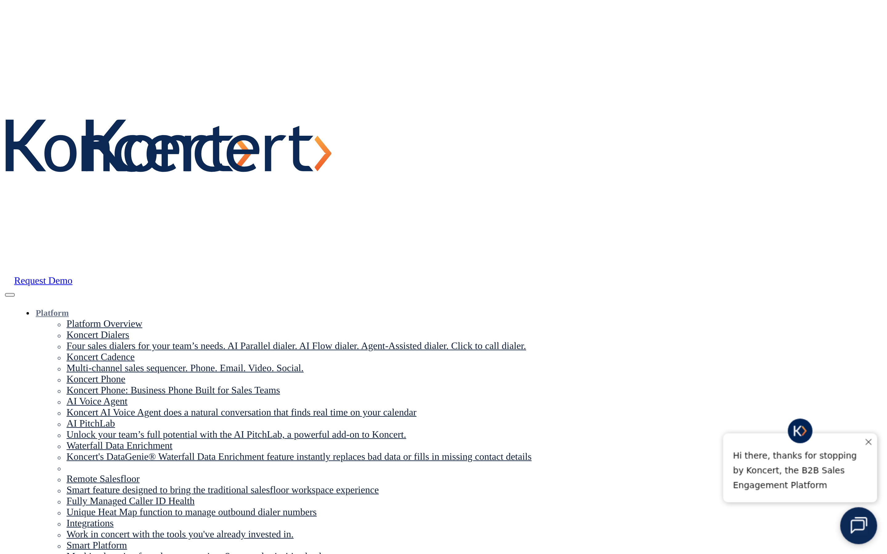 Koncert website screenshot — product, features and pricing