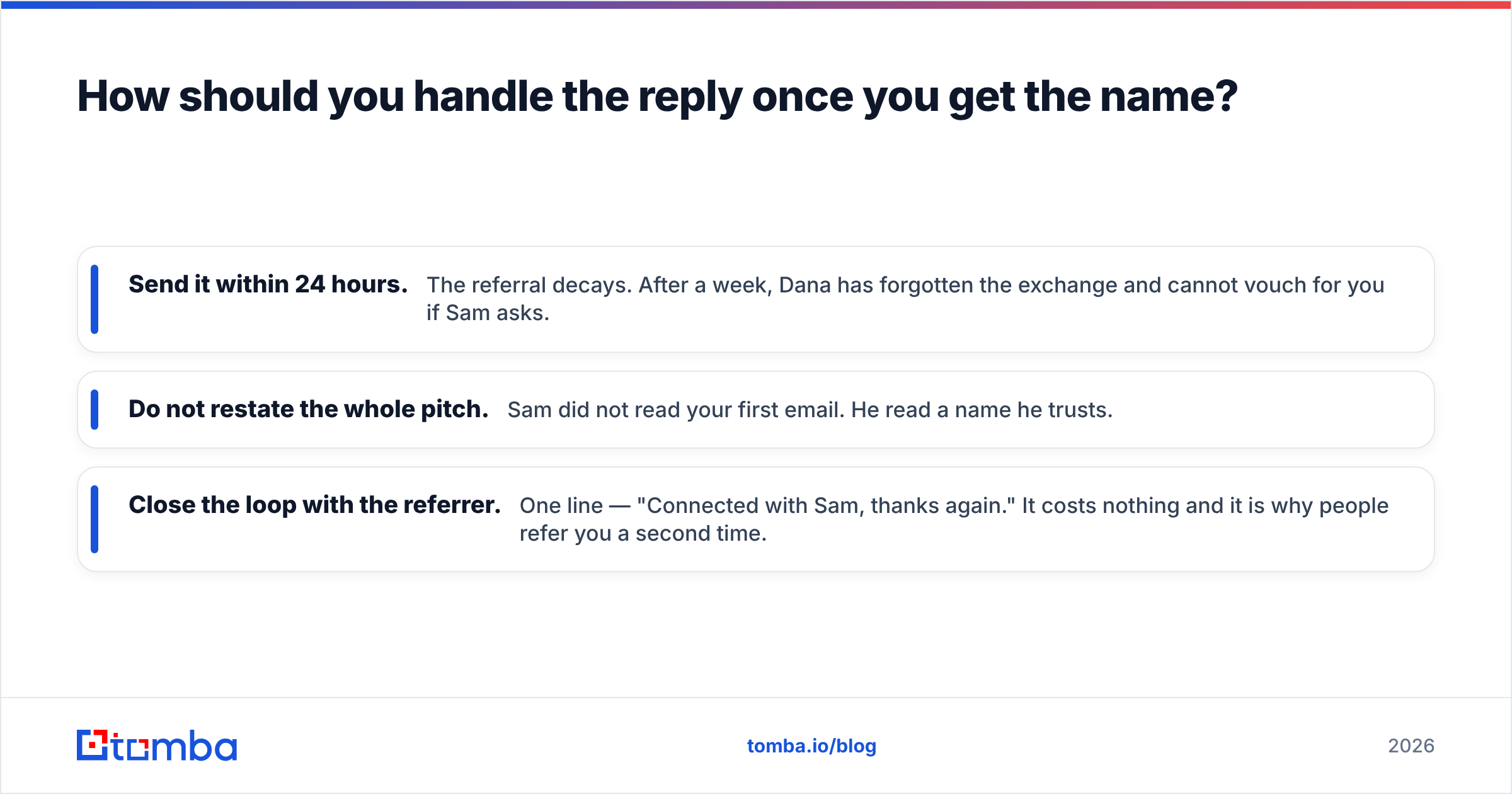 Diagram: How should you handle the reply once you get the name