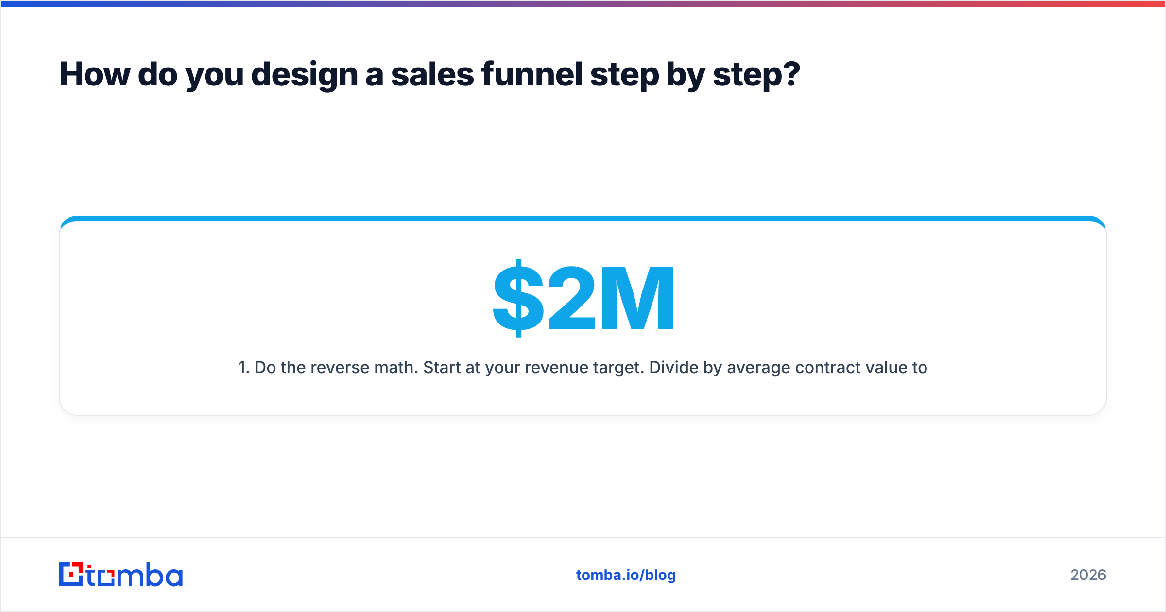 Diagram: How do you design a sales funnel step by step