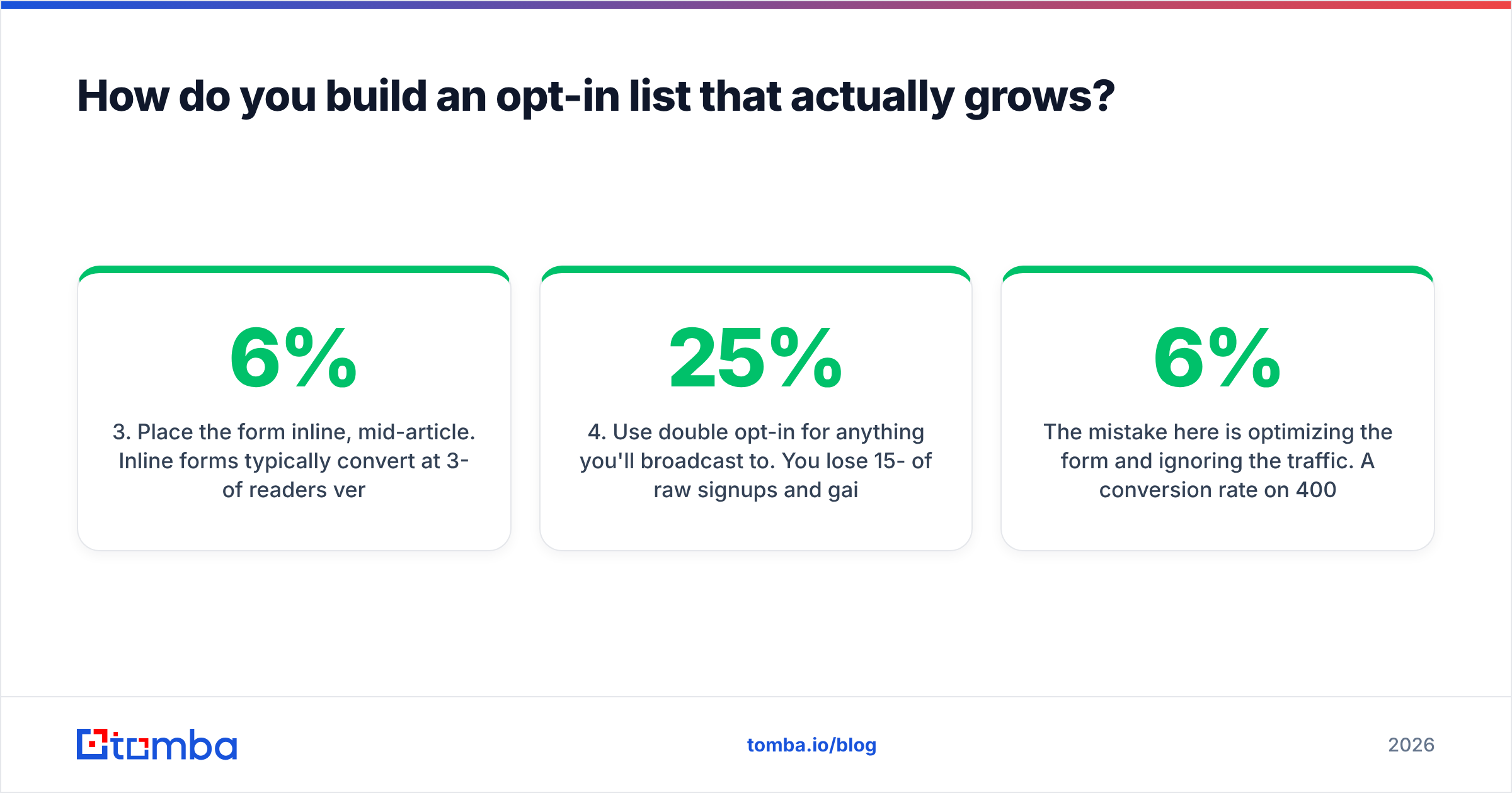 Diagram: How do you build an opt-in list that actually grows