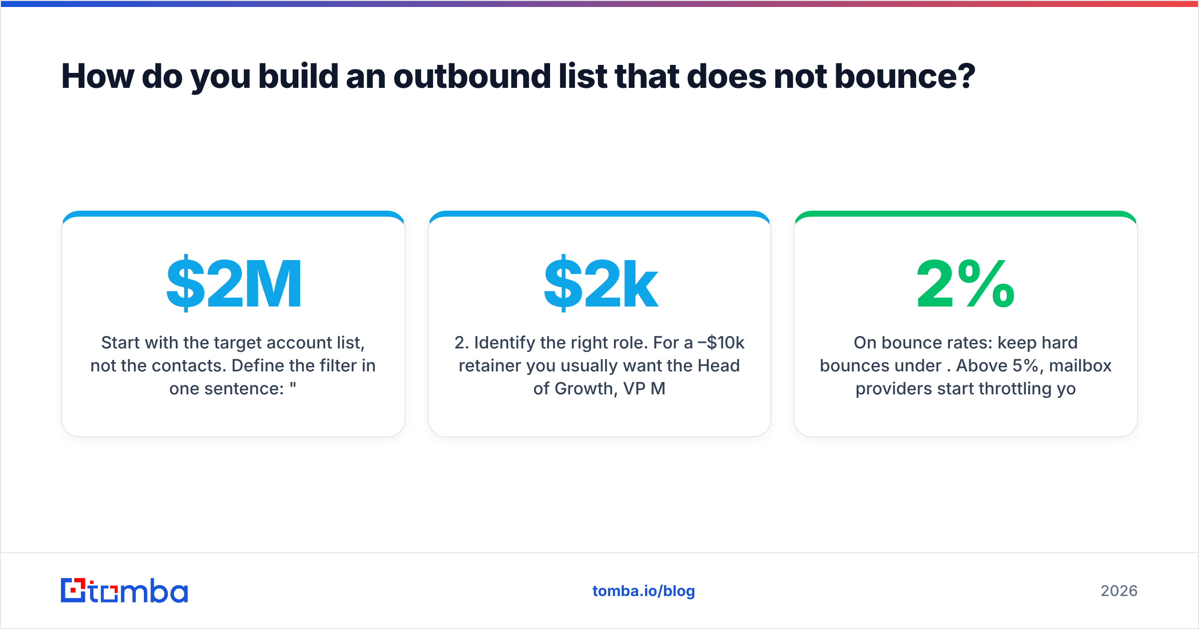 Diagram: How do you build an outbound list that does not bounce