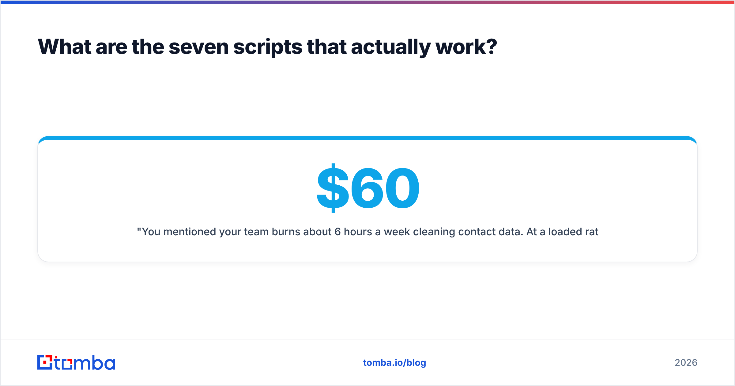 Diagram: What are the seven scripts that actually work
