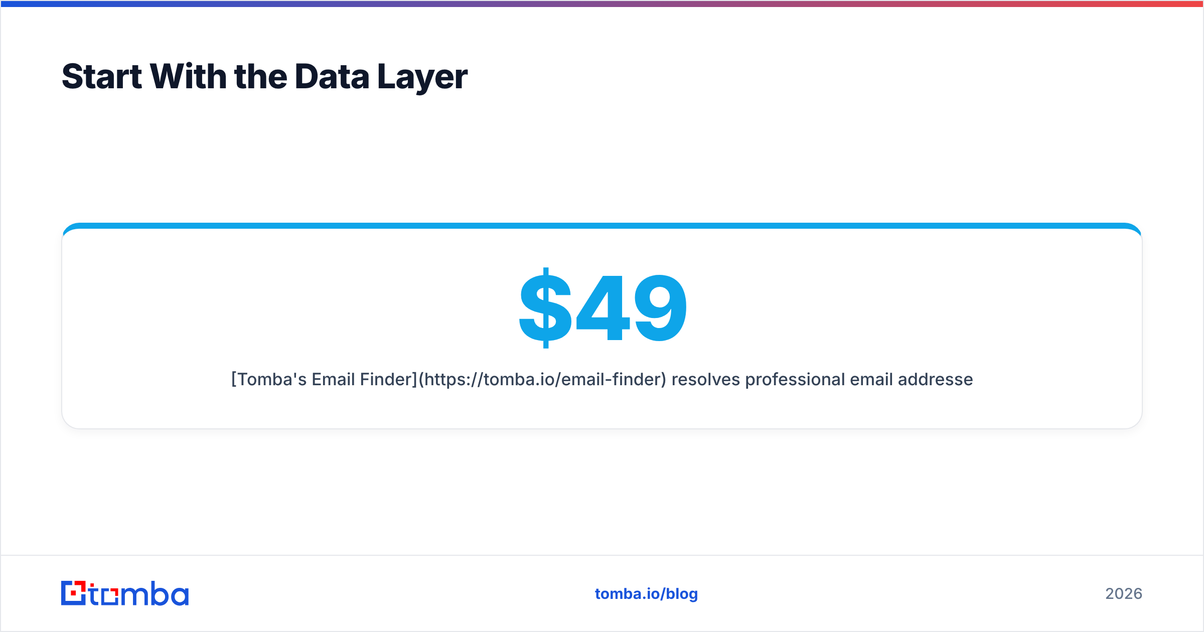 Diagram: Start With the Data Layer