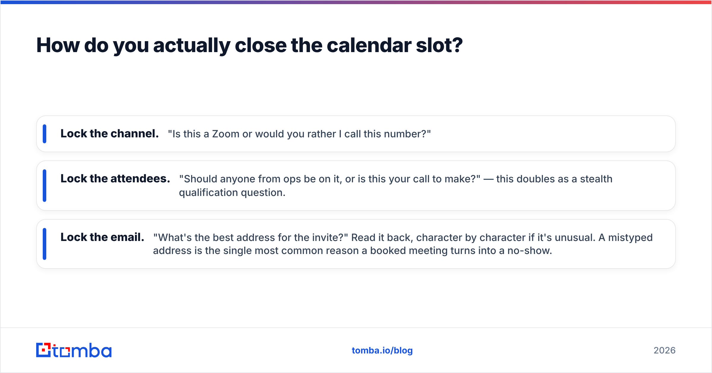 Diagram: How do you actually close the calendar slot