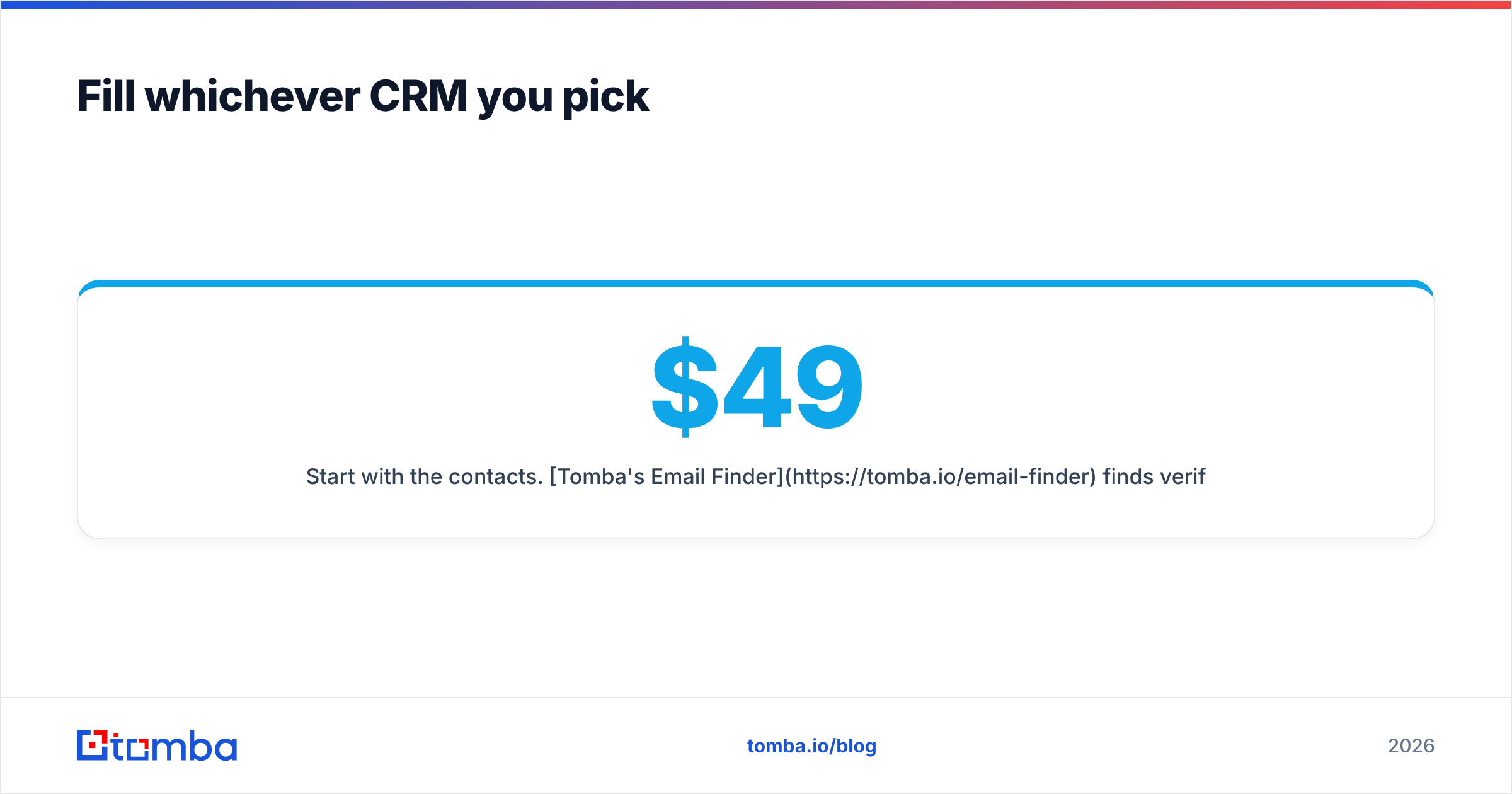 Diagram: Fill whichever CRM you pick