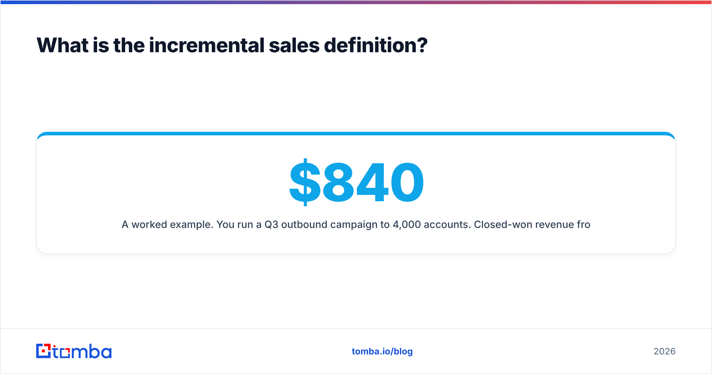 Diagram: What is the incremental sales definition