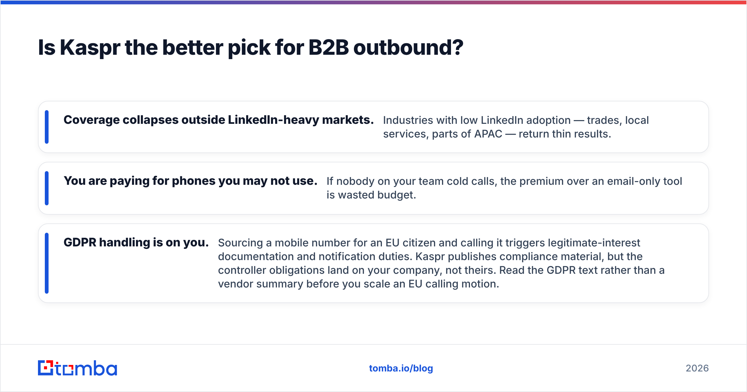 Diagram: Is Kaspr the better pick for B2B outbound