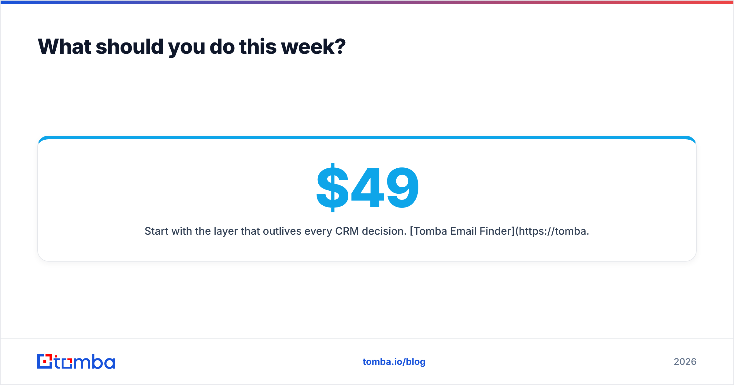 Diagram: What should you do this week