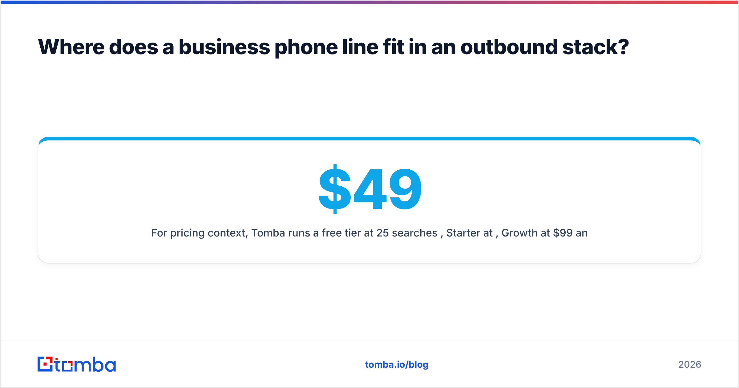 Diagram: Where does a business phone line fit in an outbound stack