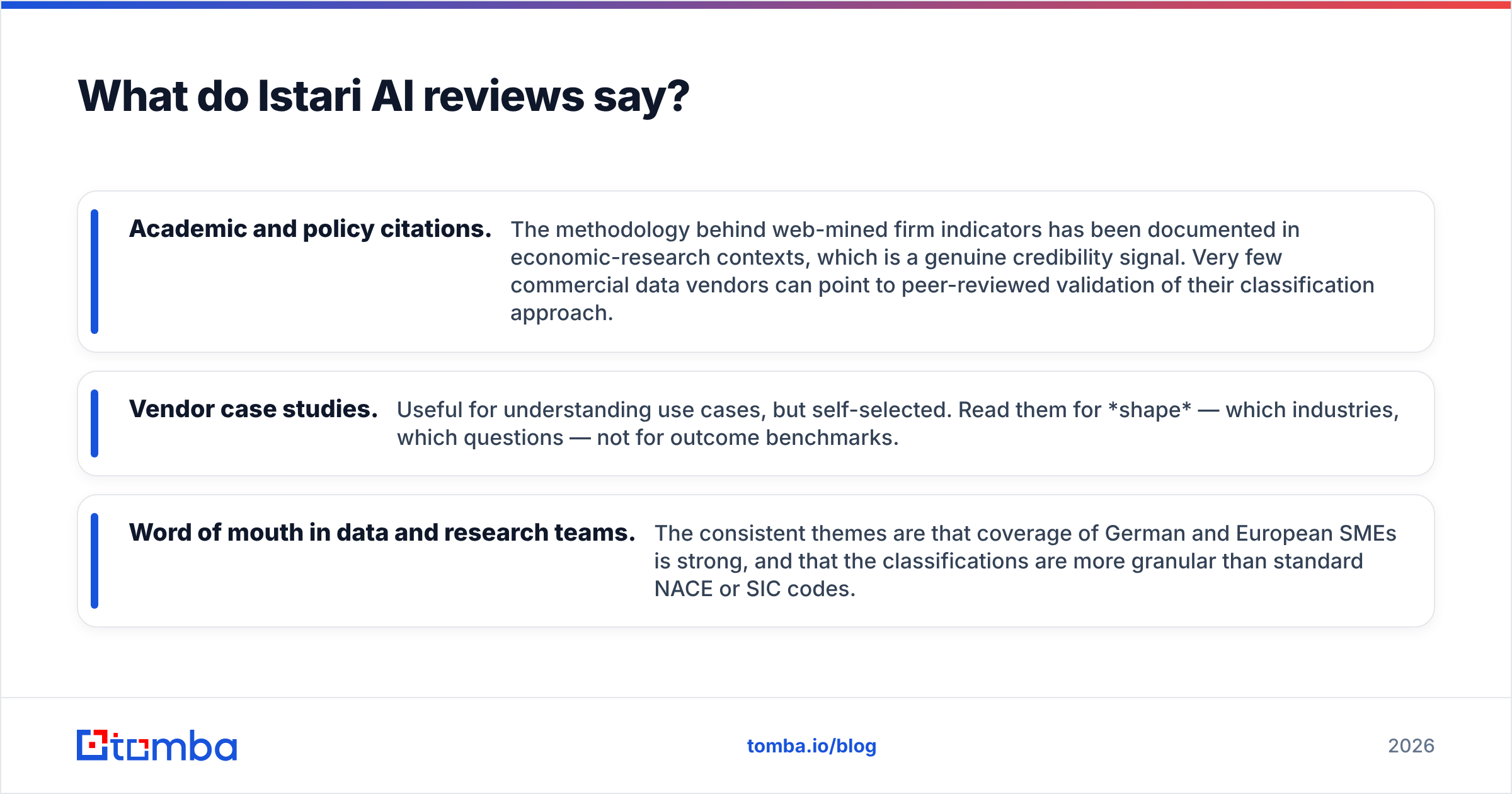 Diagram: What do Istari AI reviews say