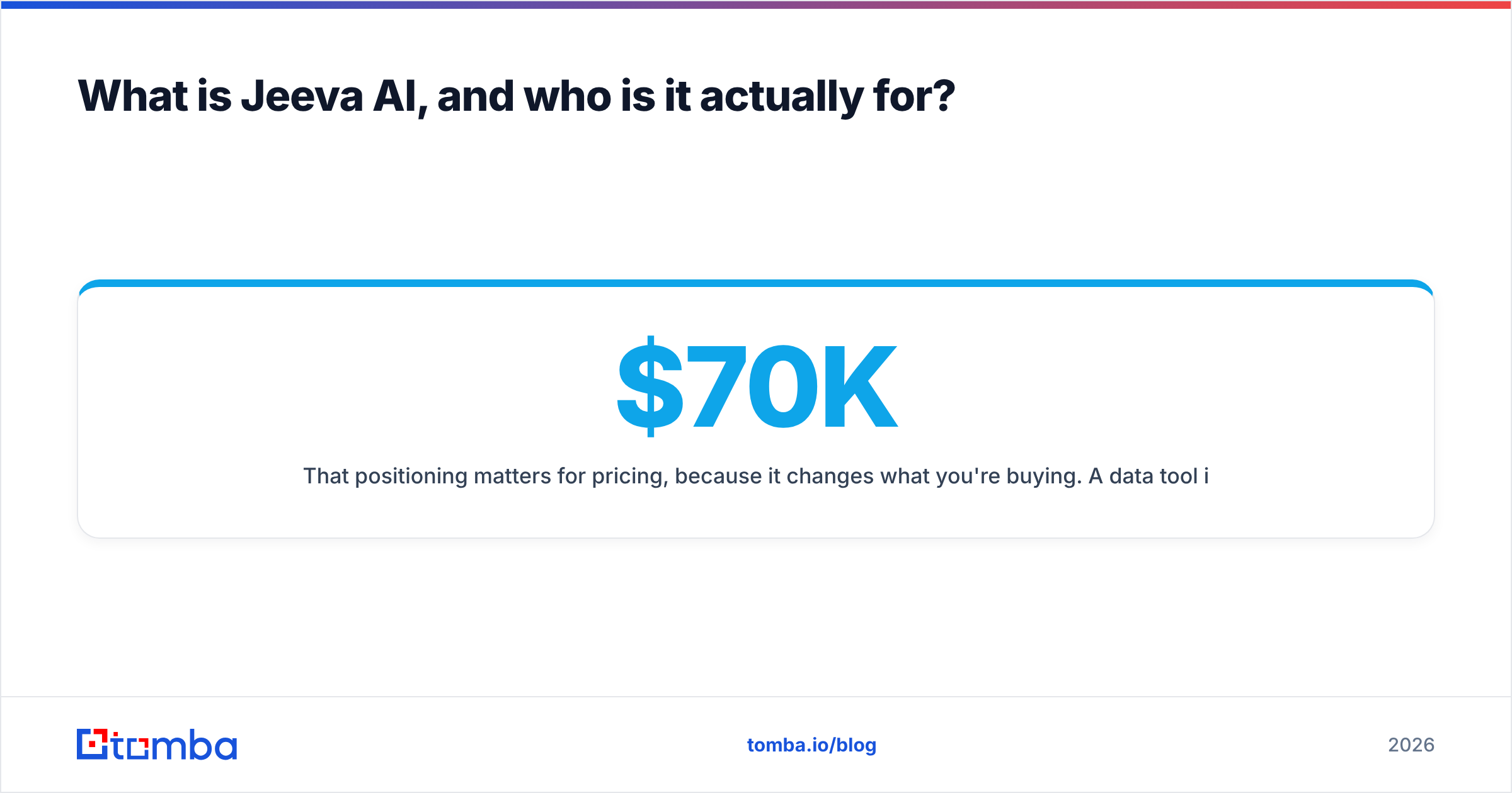 Diagram: What is Jeeva AI, and who is it actually for