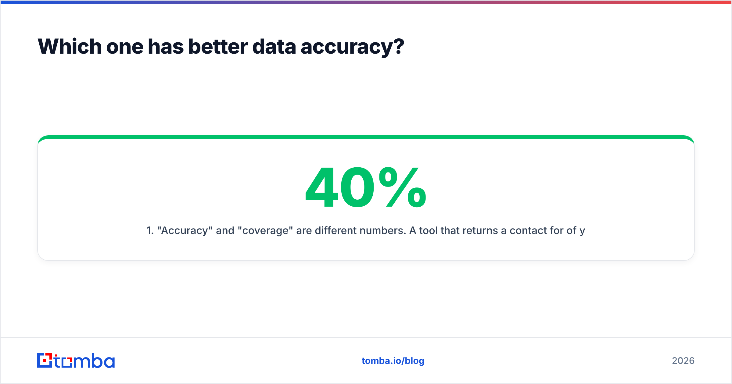 Diagram: Which one has better data accuracy