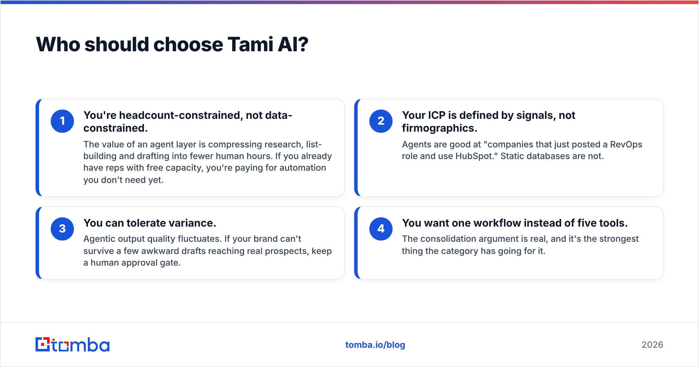 Diagram: Who should choose Tami AI