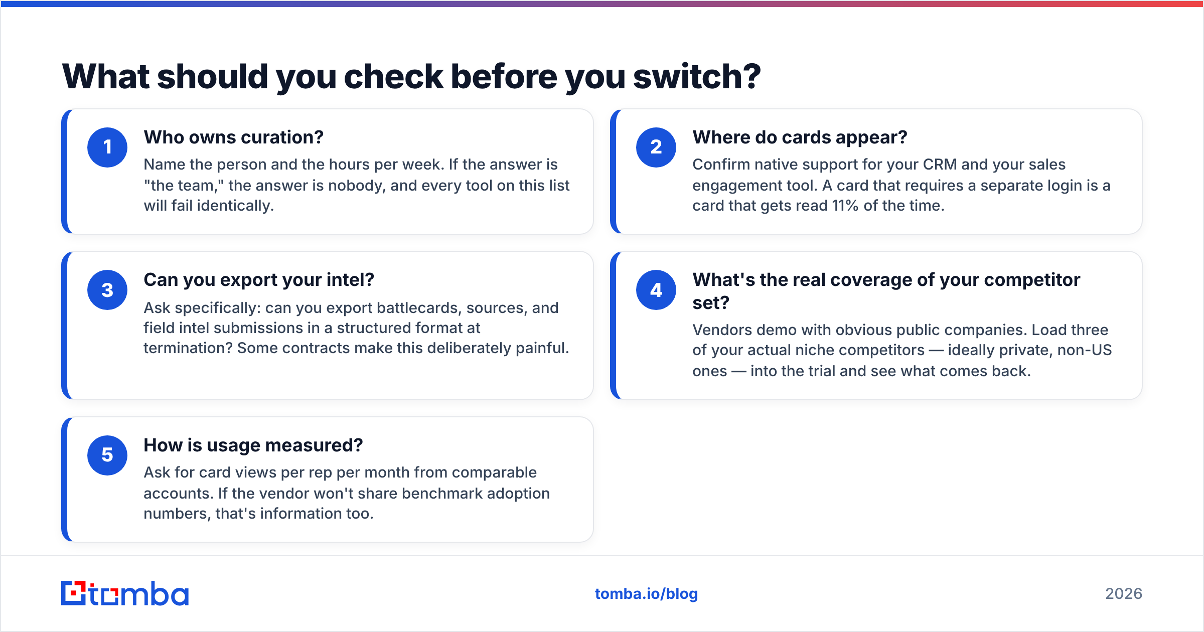 Diagram: What should you check before you switch