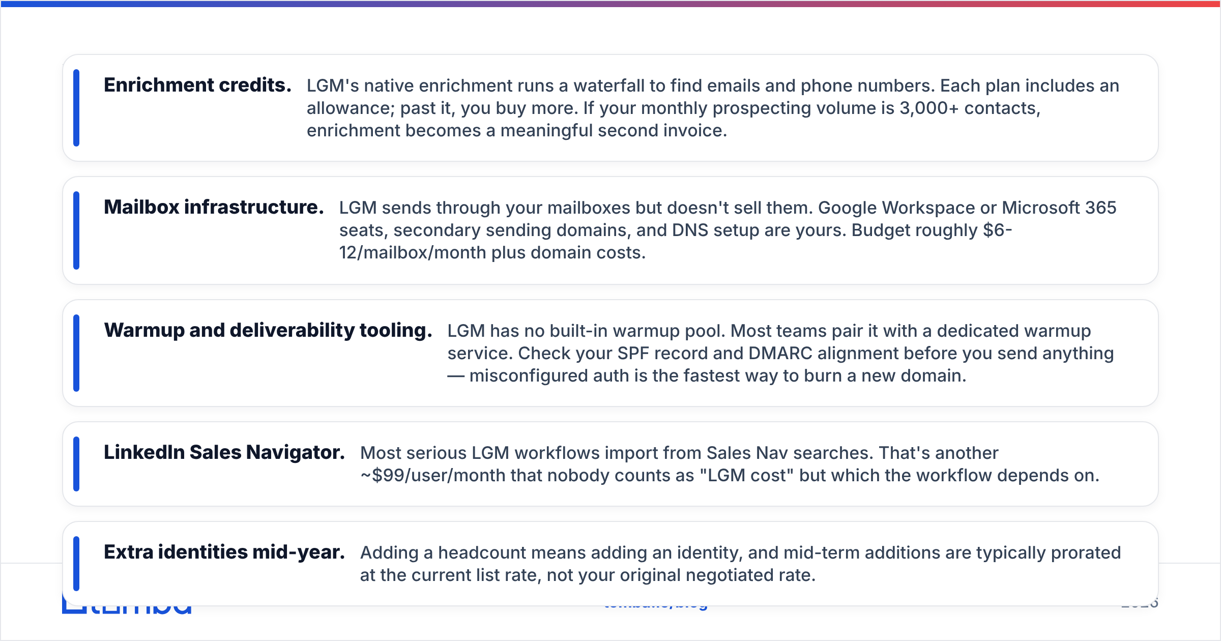 Diagram: What are the hidden costs in La Growth Machine pricing