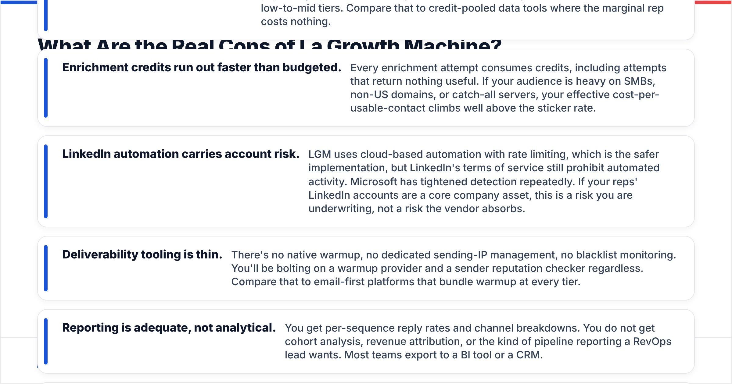 Diagram: What Are the Real Cons of La Growth Machine