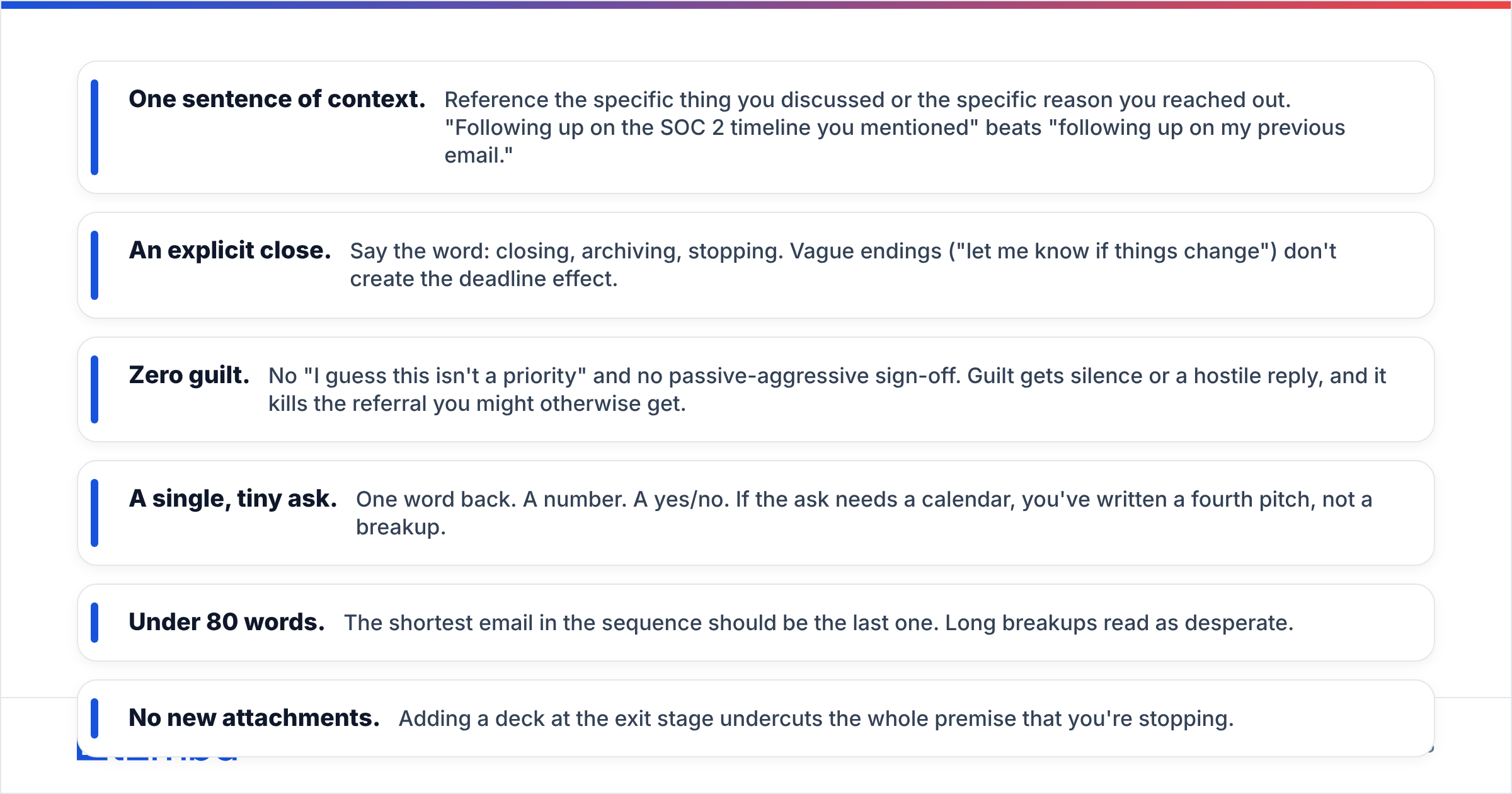 Diagram: What makes a last chance email work