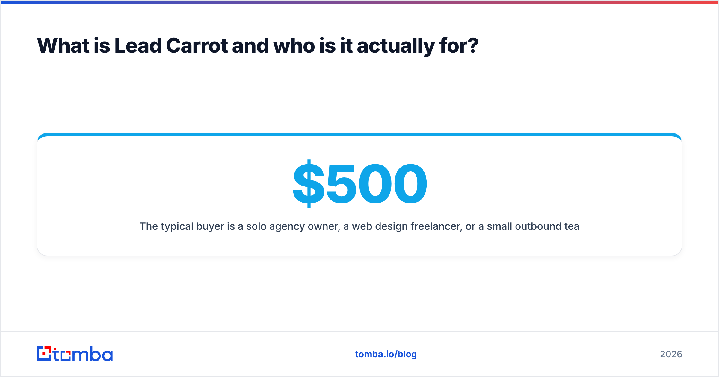 Diagram: what Lead Carrot pricing buys and who it is for