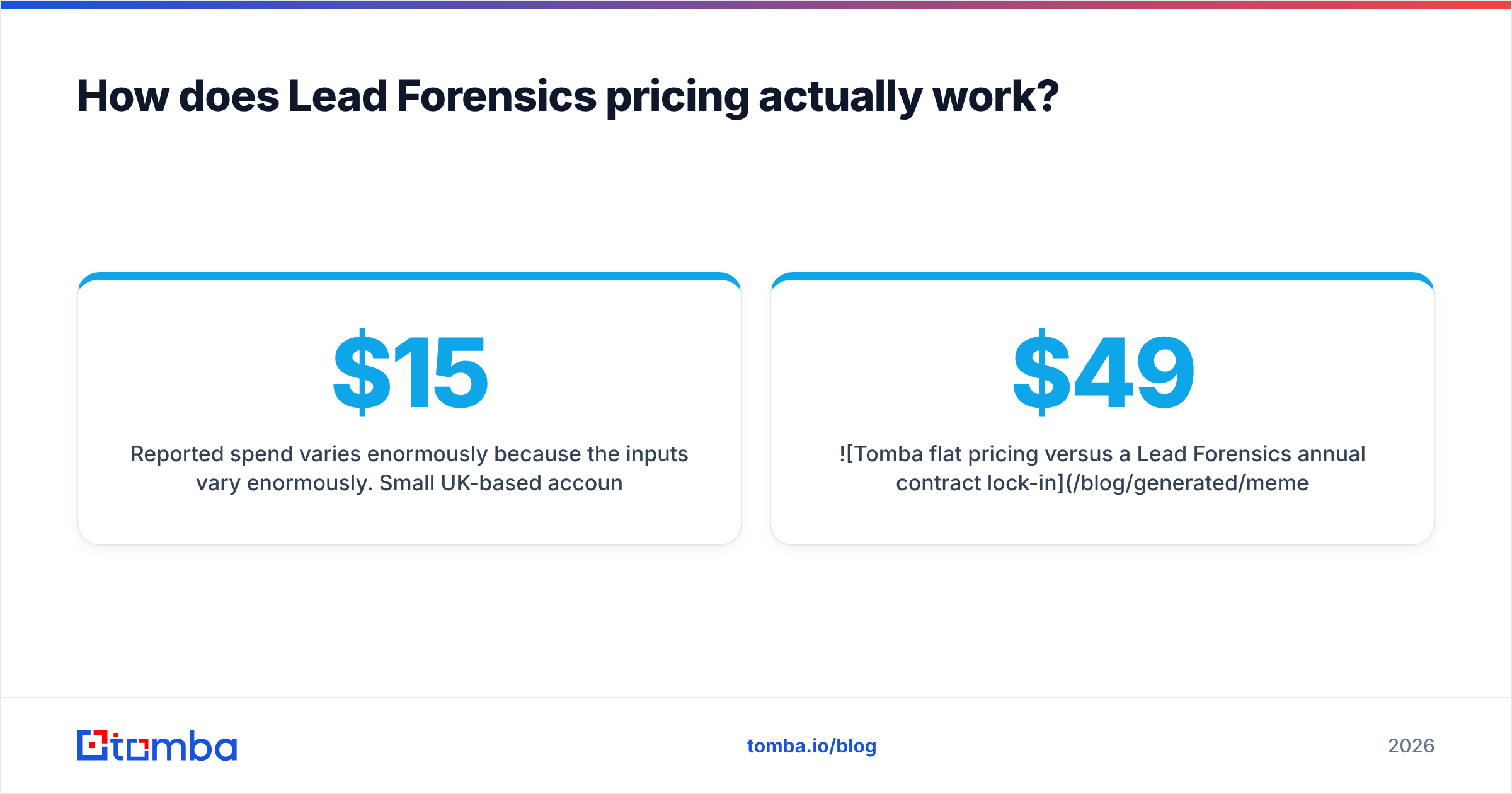 Diagram: How does Lead Forensics pricing actually work